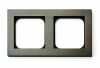 002-05: Rahmen f&uuml;r 55mm Steckdose - 2-fach - Bronze