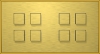 SB44T: Lithoss 2x4-fach KNX-Taster