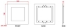 LEDP-9-2020: Quadratische LED-Panel, 9Watt, b/d=20/20cm