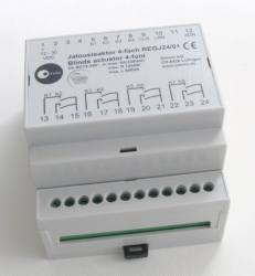 REGJ24/01S: Slave REG-Jalousieaktor, 4-Kanal, je 500W