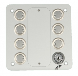 KNX-TAB 7 SS: KNX-Tableau mit 7 Tastern und LED-Statusanzeige und einem...